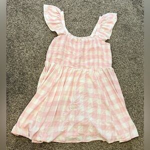 Old Navy Pink and White Gingham Dress